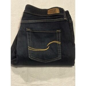 Levis Signature Womens Jeans 16M Regular Modern Boot Cut Dark Wash‎ Denim Blue